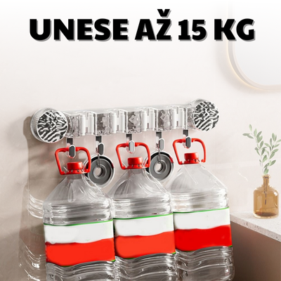 (SLEVA 30%) Univerzální Držák Na Mop S Háčkem, Bez Nutnosti Vrtání