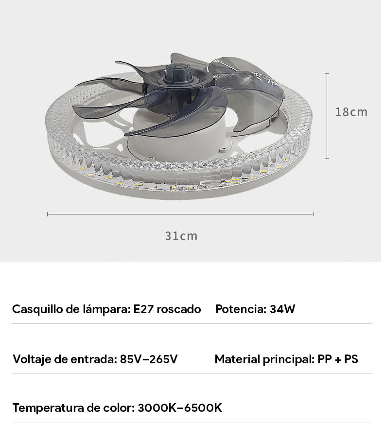 AirLume™ – Lampa sufitowa z wbudowanym wentylatorem