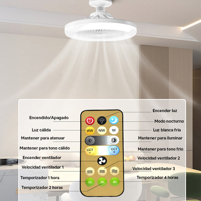 ZenAir™ Bezprzewodowe światło z wentylatorem